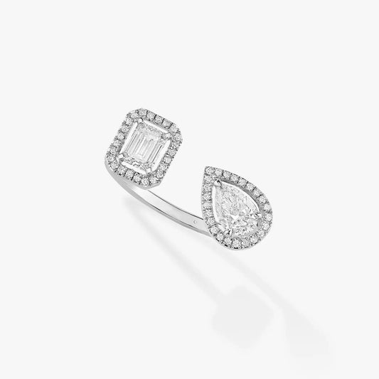 [Noble Aura jewelry]MY TWIN TOI & MOI SILVER DIAMOND RING