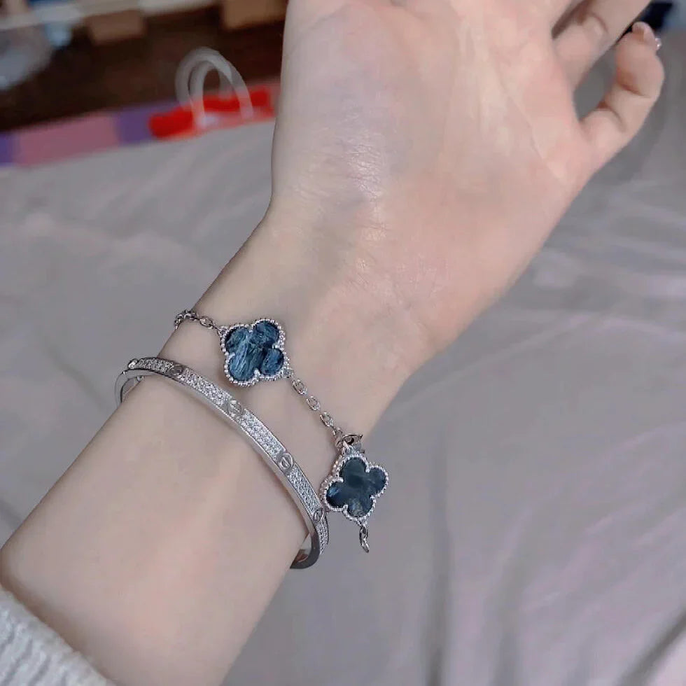[Noble Aura jewelry]CLOVER 5 MOTIF PIETERSITE BRACELET COLLECTION