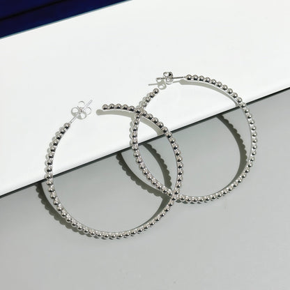 [Noble Aura jewelry]SMOOTH BEAD STUD EARRINGS