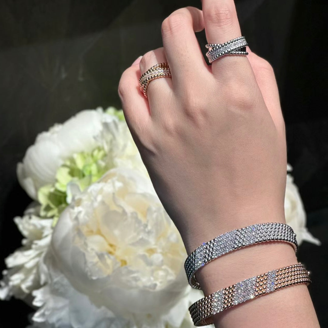 [Noble Aura jewelry] FIVE-ROW DIAMOND BRACELET