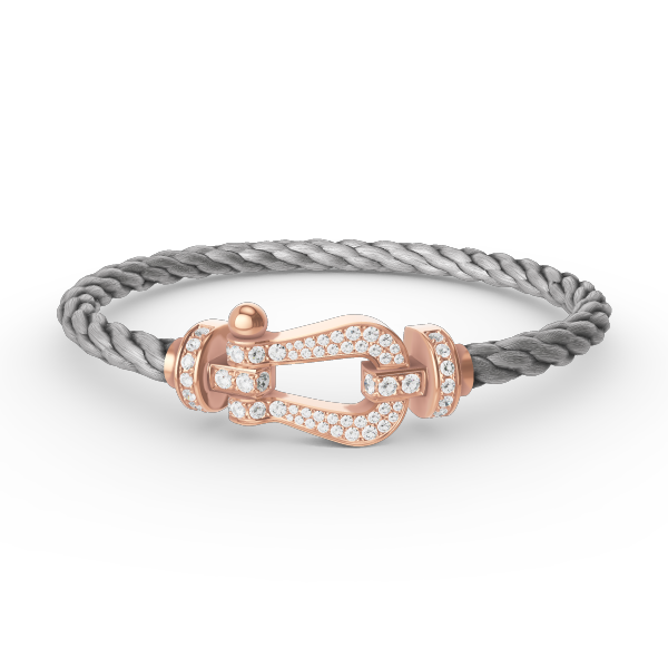 [Noble Aura jewelry]FORCE LARGE HORSESHOE FULL DIAMOND BRACELET ROSE GOLD