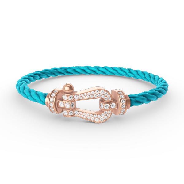 [Noble Aura jewelry]FORCE LARGE HORSESHOE FULL DIAMOND BRACELET ROSE GOLD