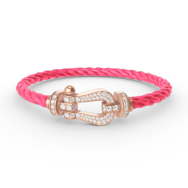 [Noble Aura jewelry]FORCE LARGE HORSESHOE FULL DIAMOND BRACELET ROSE GOLD