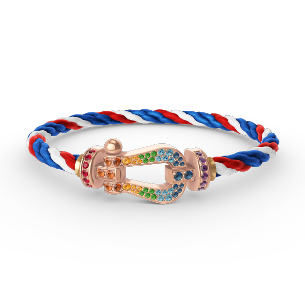 [Noble Aura jewelry]FORCE LARGE HORSESHOE  COLORED DIAMOND BRACELET ROSE GOLD