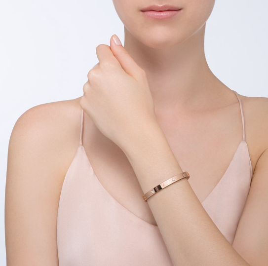 [Noble Aura jewelry]LOVE BRACELET 6.1MM 4 DIAMONDS