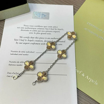 [Noble Aura jewelry] CLOVER 5 MOTIF LASER BRACELET COLLECTION
