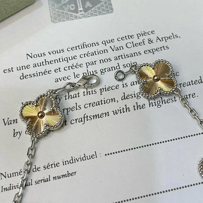 [Noble Aura jewelry] CLOVER 5 MOTIF LASER BRACELET COLLECTION