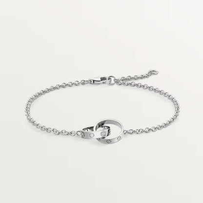[Noble Aura jewelry]LOVE BRACELET DOUBLE RING