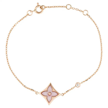 [Noble Aura jewelry]STAR 1 DIAMOND PINK GOLD BRACELET