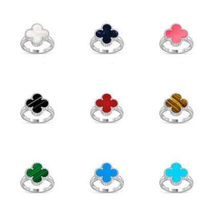 [Noble Aura jewelry]CLOVER SILVER RING COLLECTION