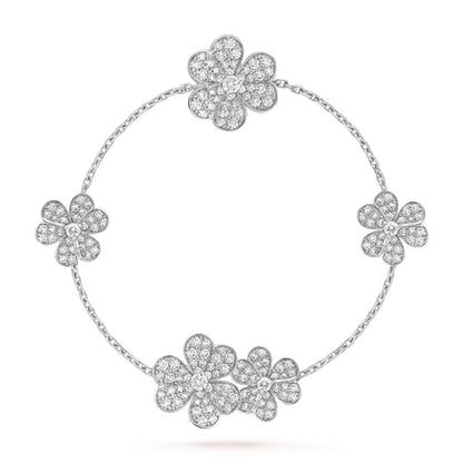 [Noble Aura jewelry]FRIVOLE SILVER 5 FLOWERS BRACELET