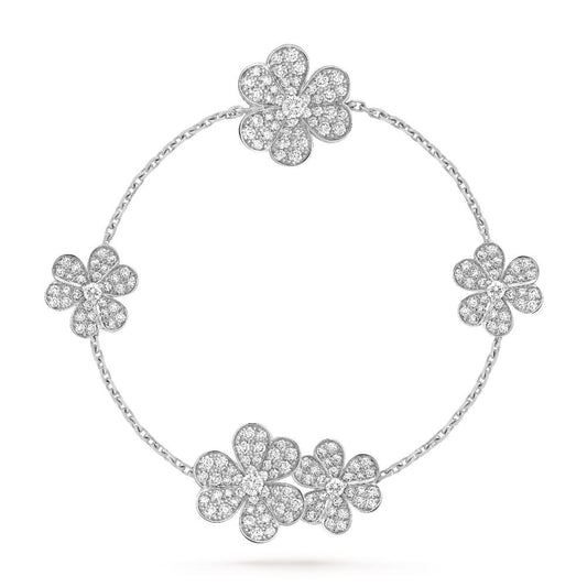 [Noble Aura jewelry]FRIVOLE SILVER 5 FLOWERS BRACELET
