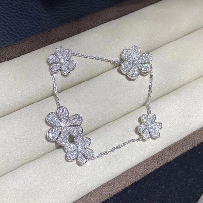 [Noble Aura jewelry]FRIVOLE SILVER 5 FLOWERS BRACELET