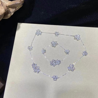 [Noble Aura jewelry]FRIVOLE SILVER 5 FLOWERS BRACELET