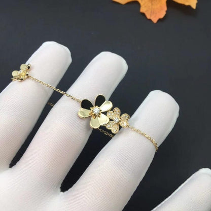 [Noble Aura jewelry]FRIVOLE GOLD 5 FLOWERS BRACELET