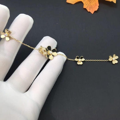 [Noble Aura jewelry]FRIVOLE GOLD 5 FLOWERS BRACELET