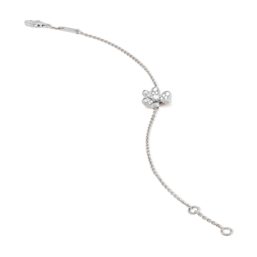 [Noble Aura jewelry]FRIVOLE SILVER FLOWER DIAMOND BRACELET