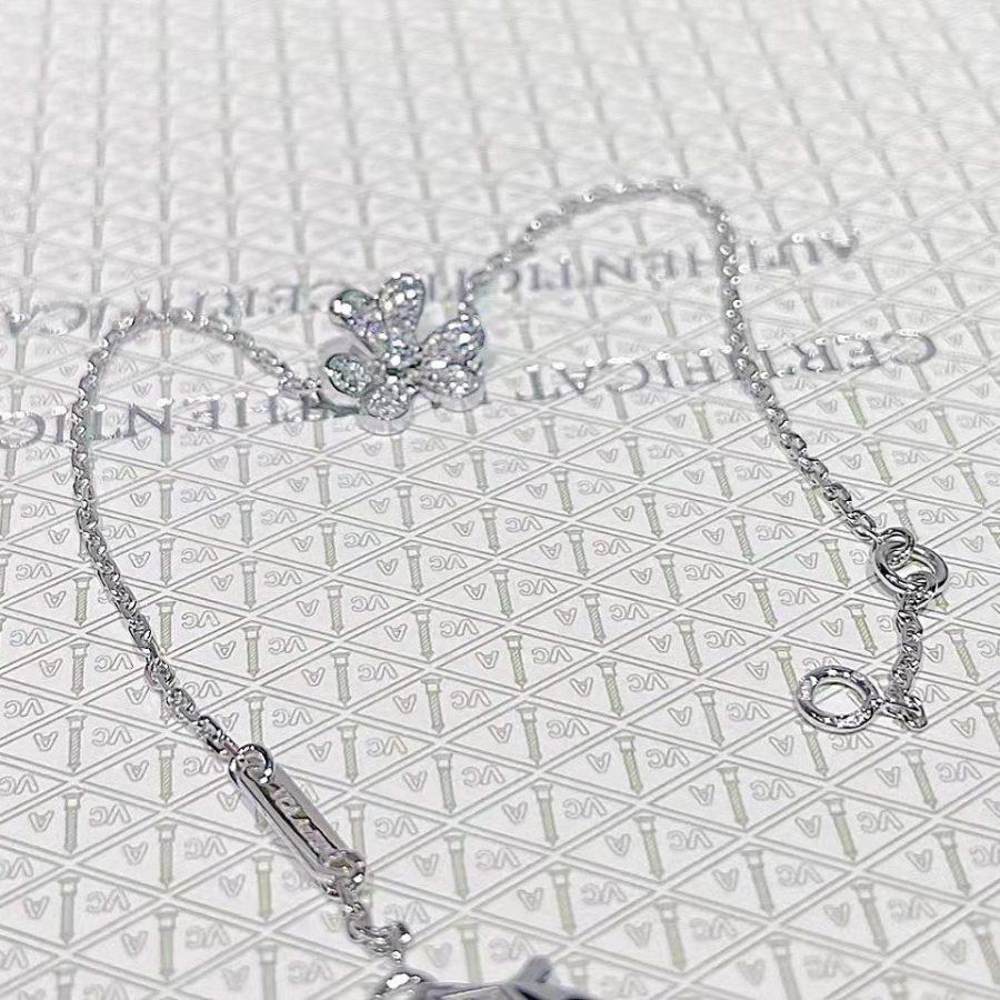 [Noble Aura jewelry]FRIVOLE SILVER FLOWER DIAMOND BRACELET