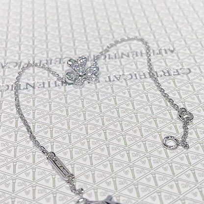 [Noble Aura jewelry]FRIVOLE SILVER FLOWER DIAMOND BRACELET