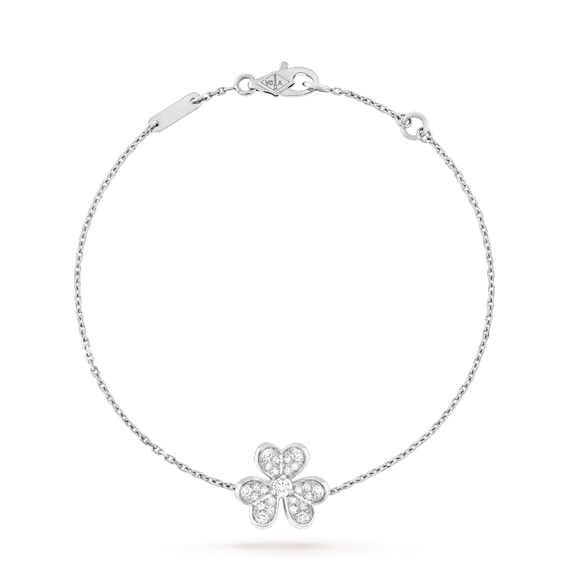 [Noble Aura jewelry]FRIVOLE SILVER FLOWER DIAMOND BRACELET