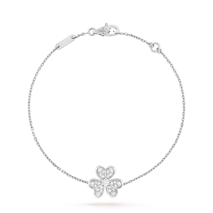 [Noble Aura jewelry]FRIVOLE SILVER FLOWER DIAMOND BRACELET