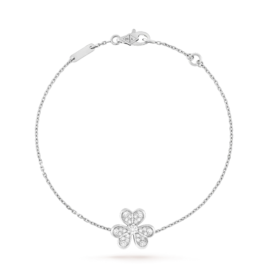 [Noble Aura jewelry]FRIVOLE SILVER FLOWER DIAMOND BRACELET