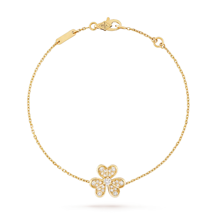 [Noble Aura jewelry]FRIVOLE GOLD FLOWER DIAMOND BRACELET