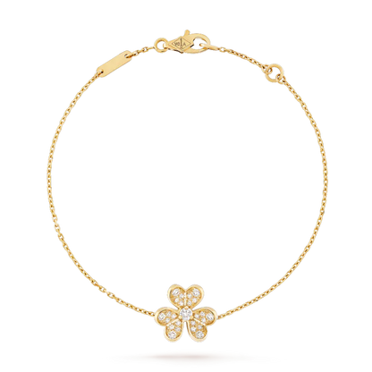 [Noble Aura jewelry]FRIVOLE GOLD FLOWER DIAMOND BRACELET