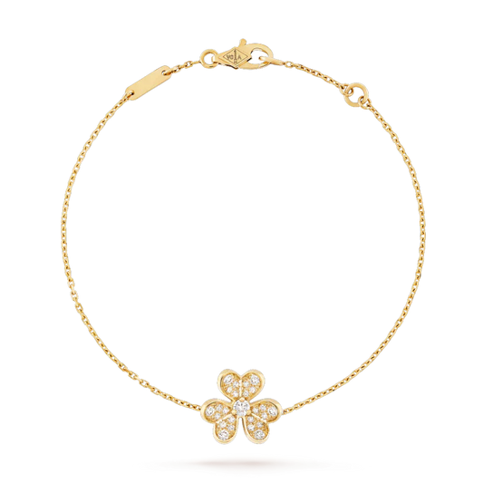 [Noble Aura jewelry]FRIVOLE GOLD FLOWER DIAMOND BRACELET