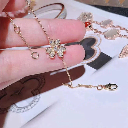 [Noble Aura jewelry]FRIVOLE GOLD FLOWER DIAMOND BRACELET