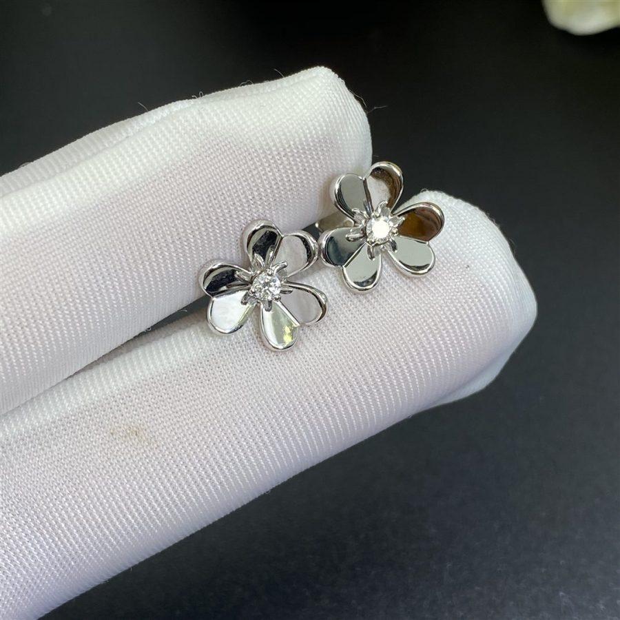 [Noble Aura jewelry]FRIVOLE MINI SILVER FLOWER EARRINGS