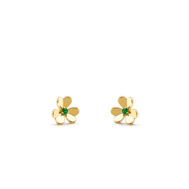 [Noble Aura jewelry]FRIVOLE  FLOWER MALACHITE EARRINGS