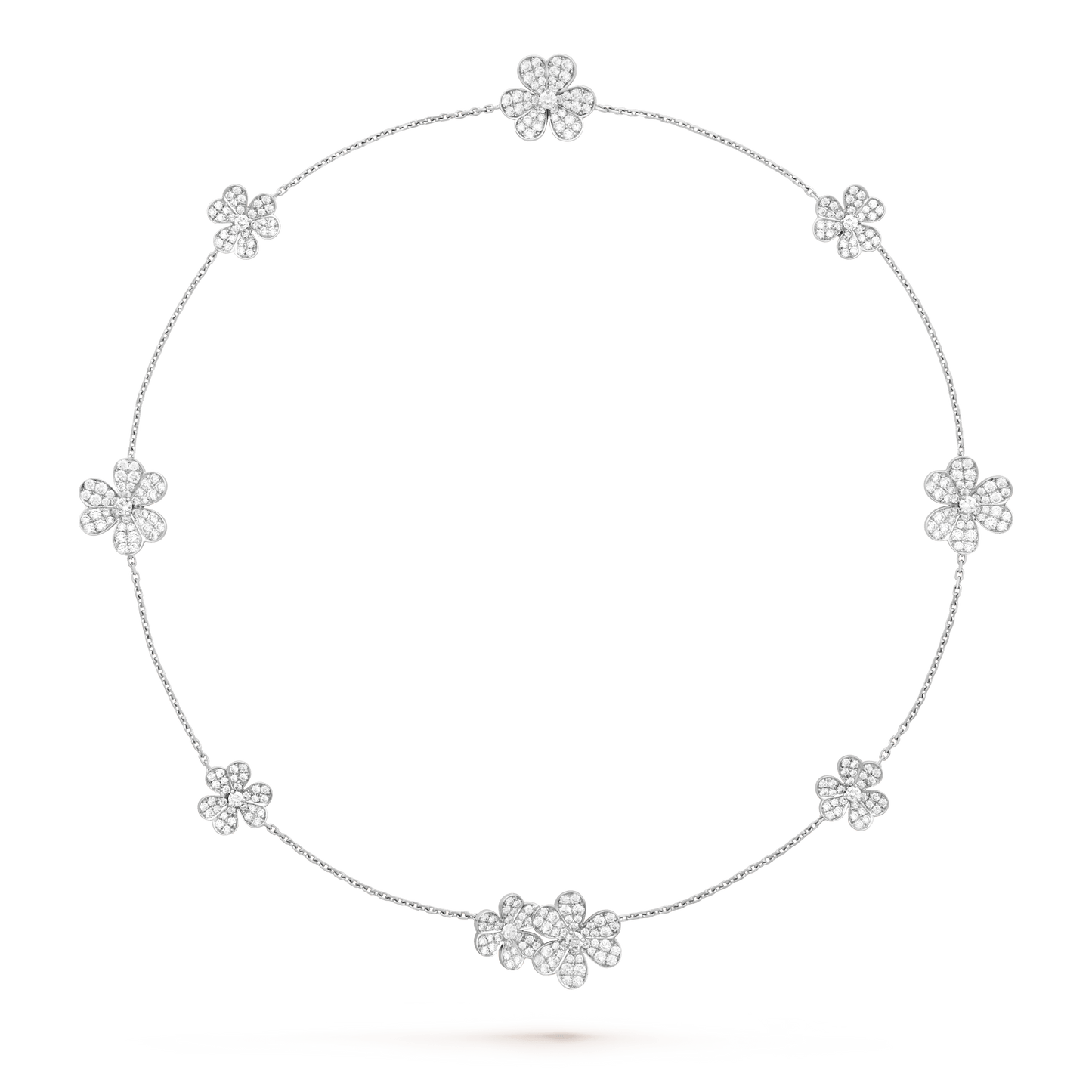 [Noble Aura jewelry]FRIVOLE SILVER 9 FLOWERS NECKLACE
