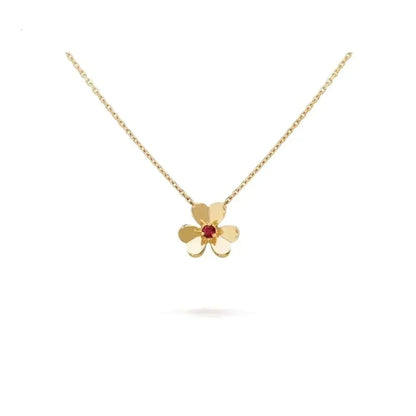 [Noble Aura jewelry]FRIVOLE GOLD FLOWER NECKLACE