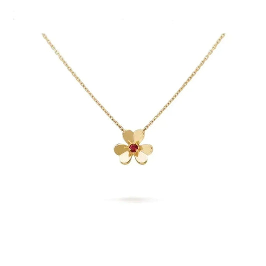 [Noble Aura jewelry]FRIVOLE GOLD FLOWER NECKLACE