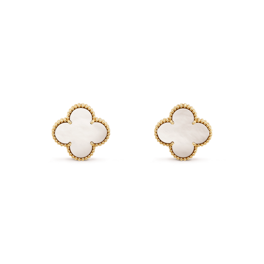 [Noble Aura jewelry]CLOVER MINI GOLD EARRINGS