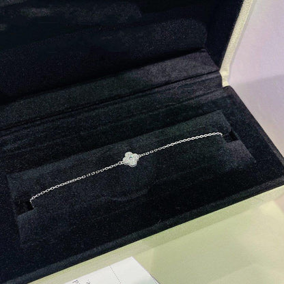 [Noble Aura jewelry]CLOVER  SINGLE FLOWER BRACELET SILVER