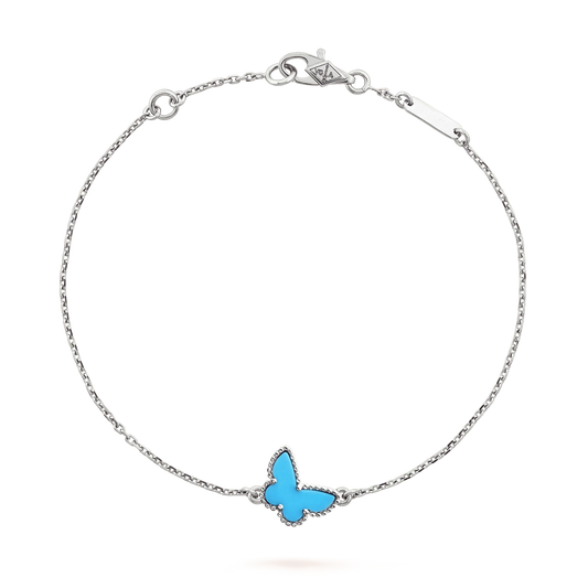 [Noble Aura jewelry]BUTTERFLY TURQUOISE BUTTERFLY BRACELET SILVER