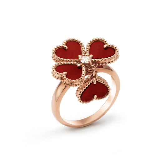 [Noble Aura jewelry]SWEET CLOVER CARNELIAN RING