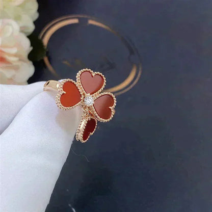 [Noble Aura jewelry]SWEET CLOVER CARNELIAN RING