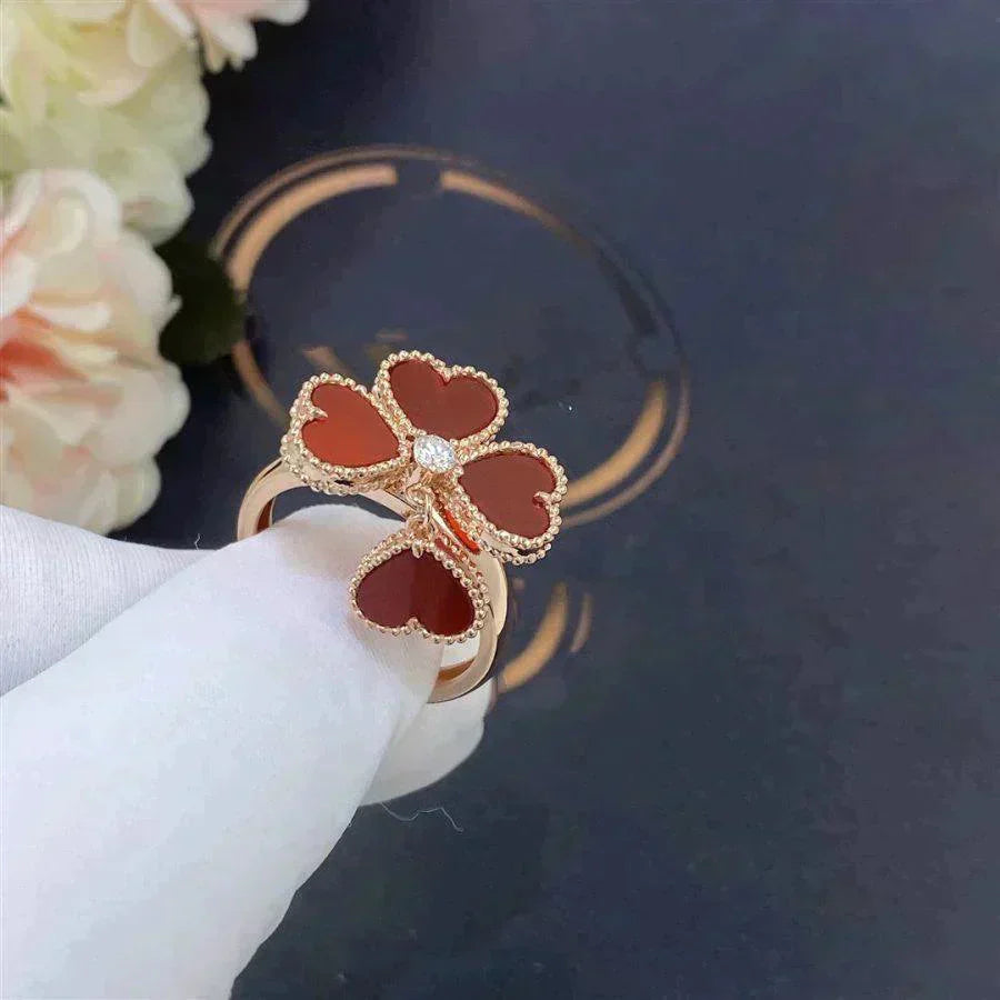 [Noble Aura jewelry]SWEET CLOVER CARNELIAN RING