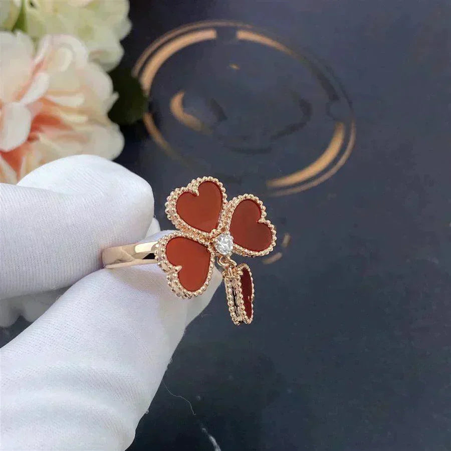 [Noble Aura jewelry]SWEET CLOVER CARNELIAN RING