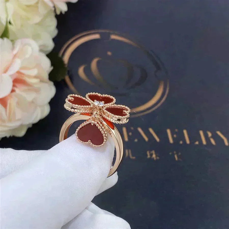[Noble Aura jewelry]SWEET CLOVER CARNELIAN RING
