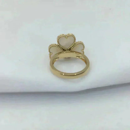 [Noble Aura jewelry]SWEET CLOVER WHITE MOP RING