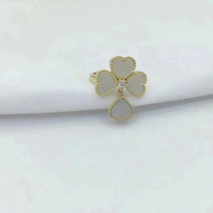 [Noble Aura jewelry]SWEET CLOVER WHITE MOP RING