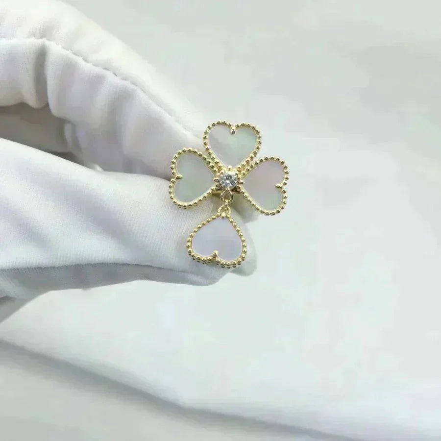 [Noble Aura jewelry]SWEET CLOVER WHITE MOP RING
