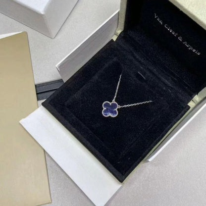 [Noble Aura jewelry]CLOVER 15MM PIETERSITE NECKLACE SILVER