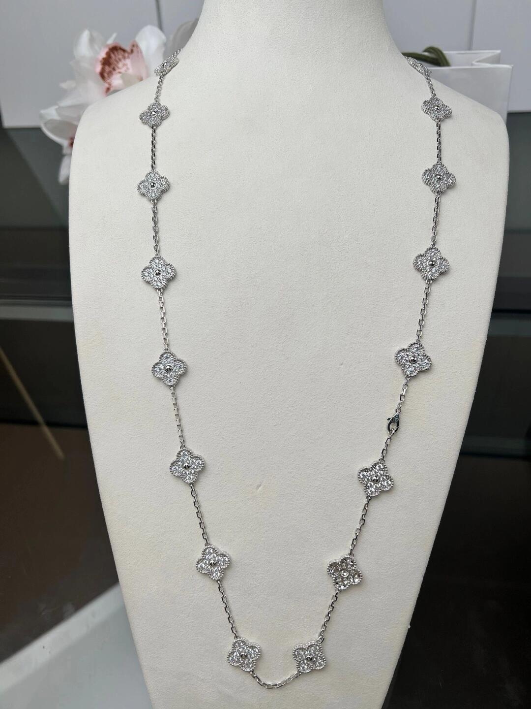 [Noble Aura jewelry]CLOVER 20 MOTIFS DIAMOND SILVER