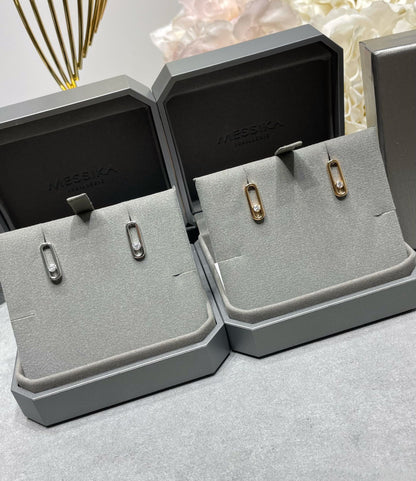 [Noble Aura jewelry]MOVE UNO SMALL 1 DIAMOND EARRINGS