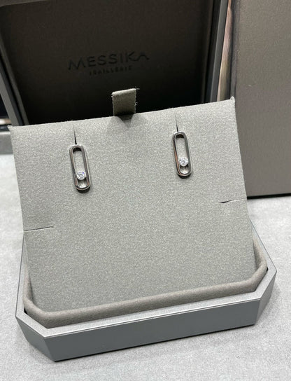 [Noble Aura jewelry]MOVE UNO SMALL 1 DIAMOND EARRINGS